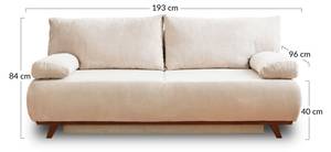 3-Sitzer Sofa CRISTAL Rot