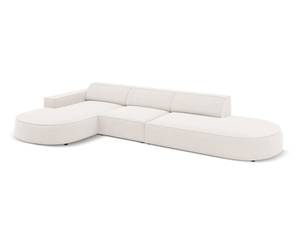 Ecksofa JODIE 4 Sitzplätze Beige