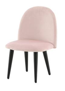 Chaise de salle à manger Velvet lot de 2 Rose foncé