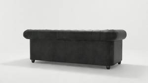 Sofa Ingrid 3-Sitzer Chesterfield Anthrazit