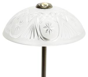 Lampe de chevet ANNABELLA Blanc - Verre - Métal - 30 x 42 x 30 cm