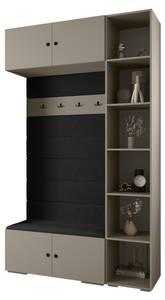 Garderobe Inova 2 Z20 Schwarz - Grau - Schwarz