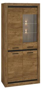 Vitrine BALTICA Braun - Holzwerkstoff - 90 x 200 x 43 cm