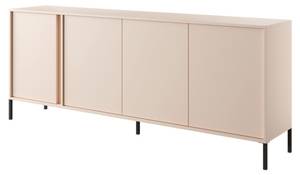 Kommode DAST COD203 4D Beige - Holzwerkstoff - Kunststoff - 203 x 82 x 40 cm