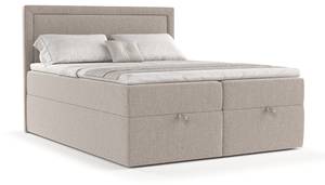 Premium Boxspringbett Pao Braun - Breite: 180 cm