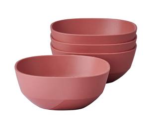 Schalen Silueta 4er Set Pink - Rot - Kunststoff - 11 x 5 x 11 cm