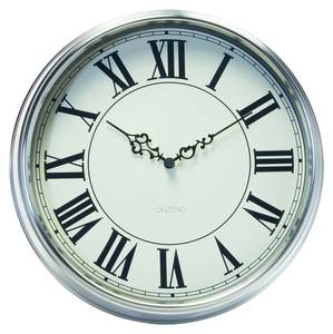 Design Wanduhr THE VINTAGE. Schwarz - Weiß - Glas - 35 x 35 x 9 cm