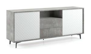 Kommode Ddiges Grau - Holzwerkstoff - 184 x 77 x 45 cm