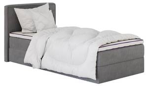 Boxspringbett MITTO CONTI Grau - Breite: 120 cm - H3