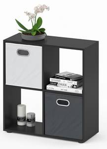 Meuble de rangement cube Tetra 30168 Noir