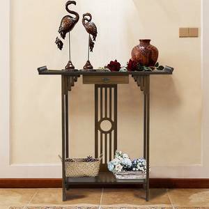 Table Console ZJJ799 Marron - Bambou - 32 x 83 x 82 cm