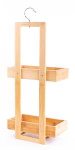 Badezimmer-Regal feuchtigkeitsresistent Beige - Bambus - 26 x 61 x 14 cm