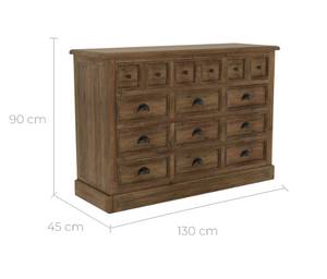 Commode Akka Marron - Bois massif - 130 x 90 x 45 cm