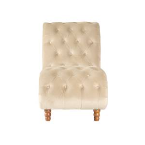 Chaiselongue Boheme Samtstoff Beige