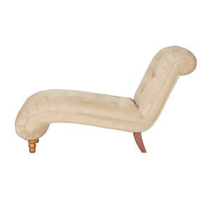 Chaiselongue Boheme Samtstoff Beige