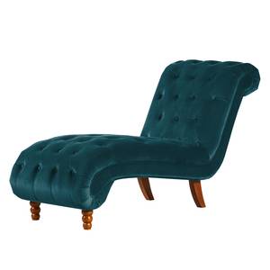 Chaiselongue Boheme Samtstoff Petrol