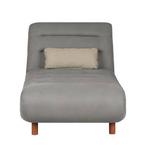 Chaiselongue Energy Webstoff Grau / Cappuccino