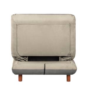 Chaiselongue Energy Webstoff Grau / Cappuccino