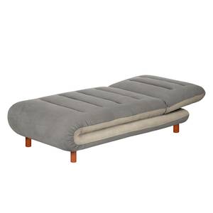 Chaiselongue Energy Webstoff Grau / Cappuccino