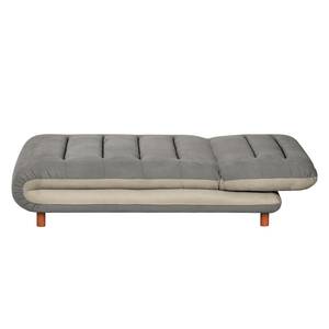 Chaiselongue Energy Webstoff Grau / Cappuccino