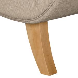 Longchair Boheme geweven stof Cappuccinokleurig