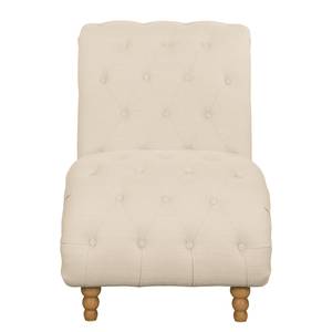 Chaise longue Boheme Tissu - Crème