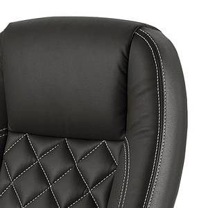 Fauteuil de direction Addison II Imitation cuir - Noir