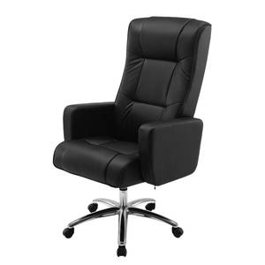 Fauteuil de direction Balvano Imitation cuir - Noir