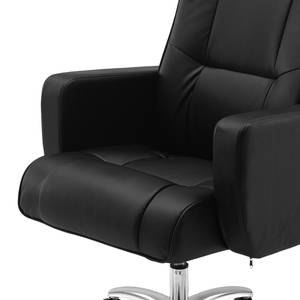 Fauteuil de direction Balvano Imitation cuir - Noir