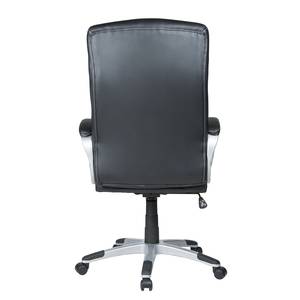 Fauteuil de bureau Cosimo Noir - Cuir synthétique - 65 x 114 x 65 cm