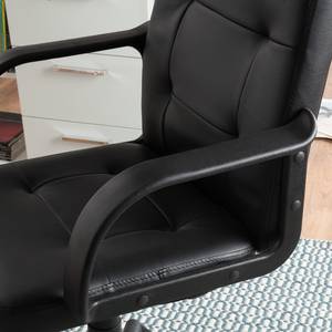 Fauteuil de direction Elana Imitation cuir - Noir