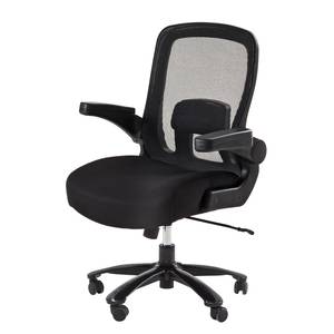 Chaise de bureau pivotante Gandy XXL Tissu / Métal - Noir
