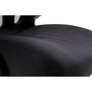 Chaise de bureau pivotante Gandy XXL Tissu / Métal - Noir