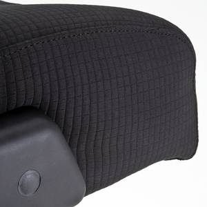 Chaise de bureau pivotante Gandy XXL Tissu / Métal - Noir