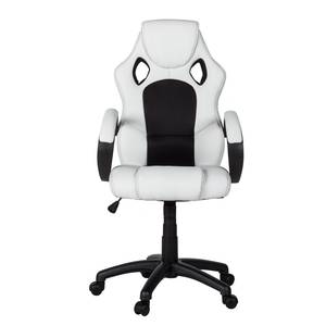 Sedia gaming Livaro similpelle / mesh - Nero / Bianco