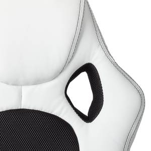 Sedia gaming Livaro similpelle / mesh - Nero / Bianco