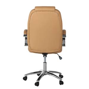 Fauteuil Nalena Imitation cuir - Caramel