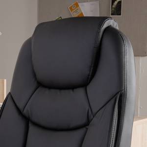 Fauteuil Nalena Imitation cuir - Noir