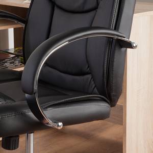 Fauteuil Nalena Imitation cuir - Noir