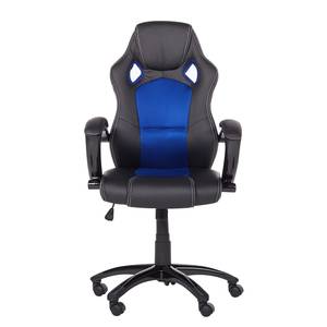 Chefsessel Racing Schwarz / Blau