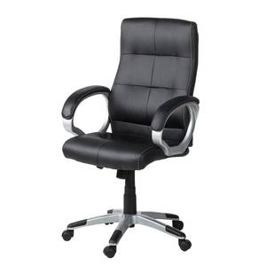 Fauteuil de direction Rafera Imitation cuir - Noir