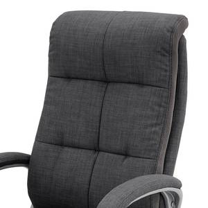 Fauteuil de direction Rerik Tissu - Gris foncé