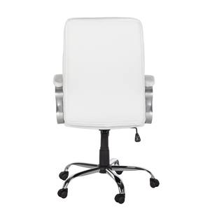 Fauteuil de direction Rune Imitation cuir - Blanc