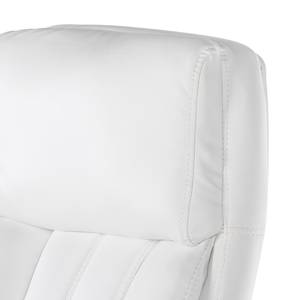 Fauteuil de direction Rune Imitation cuir - Blanc