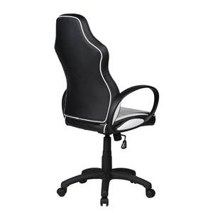 Fauteuil de direction Sprint Imitation cuir - Noir / Blanc