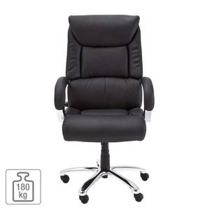 Fauteuil de direction Trumbull XXL Imitation cuir / Métal - Noir / Argenté