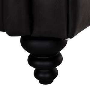 Fauteuil Chesterfield Charly Cuir synthétique noir