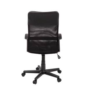 Chaise de bureau Chris Imitation cuir/Tissu - Noir