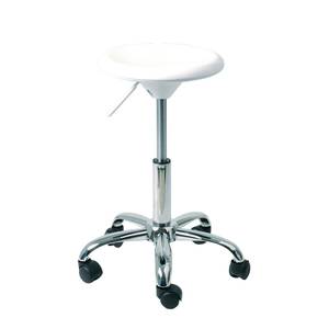 Tabouret pivotant Chuck Assise en plastique coulé - Blanc