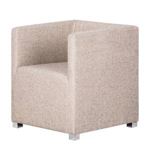 Cocktailfauteuil Carmen structuurstof - Beige